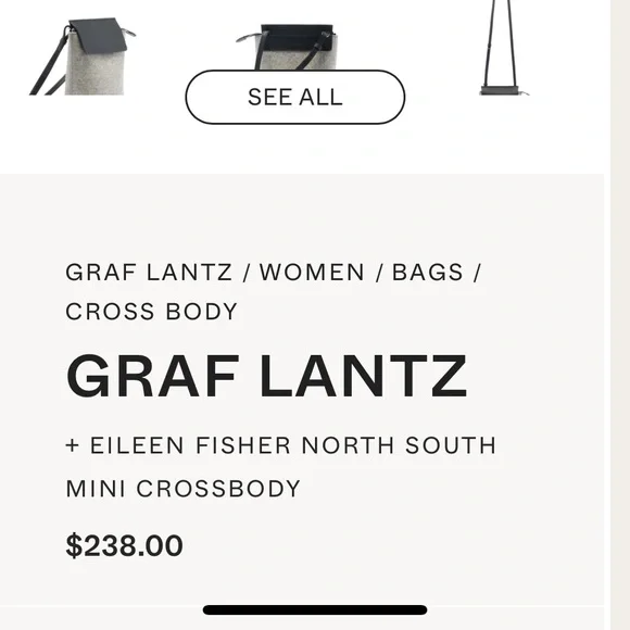 Graf Lantz X Eileen Fisher Wool and Leather Cross - Picture 12 of 12